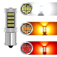 Автомобильный светодиодный стоп-сигнал 1157 1156 указатель поворота 4014 92SMD 7440 BAY15D фонарь заднего хода