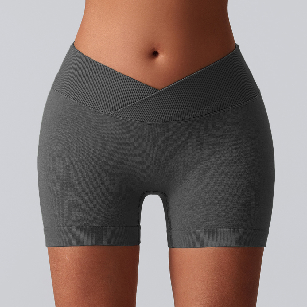 Europa y América sin costuras pantalones cortos de correr transpirables deportivos, pantalones cortos, pantalones cortos de cintura alta, pantalones cortos, pantalones cortos, pantalones cortos