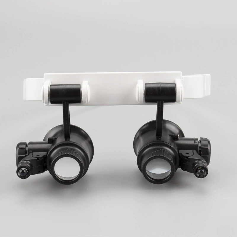 Factory Direct многофункциональные новые головные очки светодиодная Лупа с подсветкой в 10 раз в 20 раз с высоким разрешением для студентов