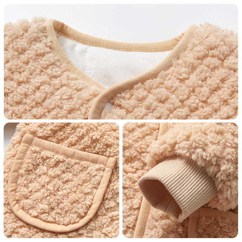 Abrigo para niños otoño e invierno Bebé acolchado Delgado desgaste exterior ropa de estilo occidental niños y niñas cardigan ropa de invierno Bebé cálido top