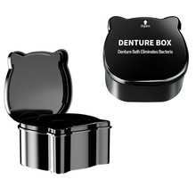 正畸牙套盒隐形牙齿保持器收纳浸泡盒假牙便携清洗双层乳牙收藏盒