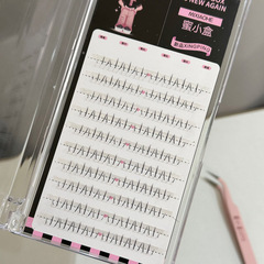 甜心睫！小貓萌爪下睫毛放大雙眼自然十排偽素顏清透單簇透明梗女