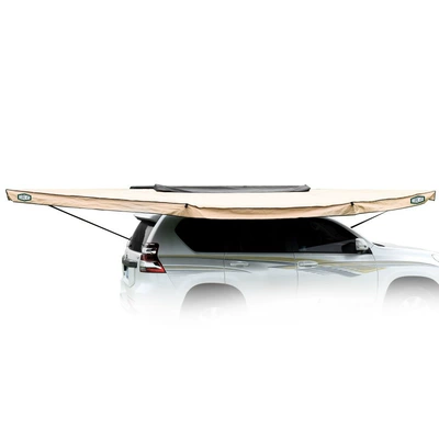 Outdoor self-driving camping equipment this car 270-degree car side canopy portable quick-opening sunshade canopy camp tent (Avtomobil yan çətirləri) - khaki-2m