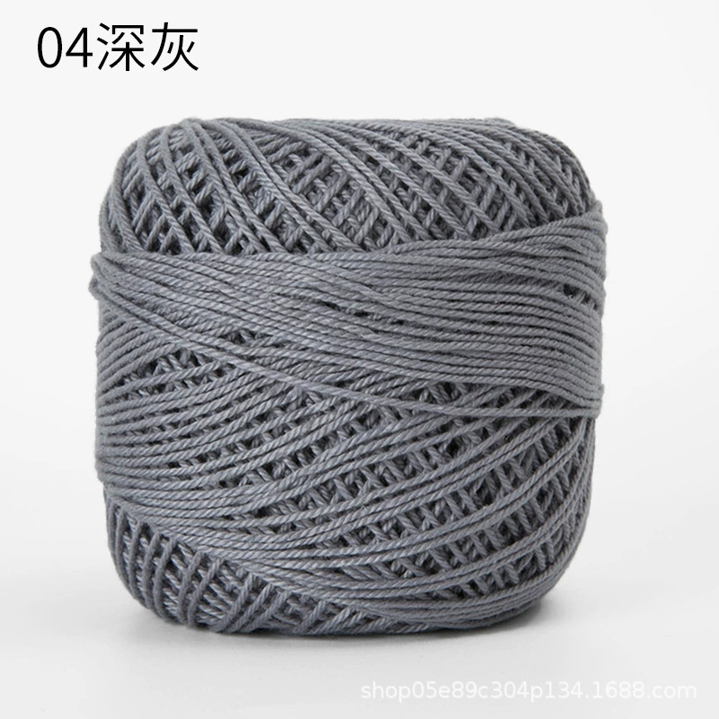 Шёлковая crochet нить шарики, 3 размера, разноцветная пряжа для вязания сумок и крючком
