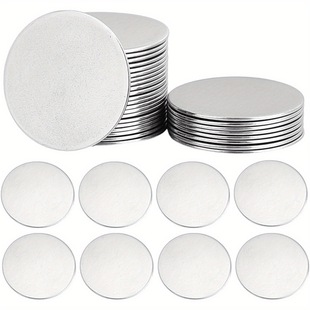 Stainless Steel Non-Porous Round Plate Can Be Laser DIY Logo Round Light Version Coin Plate