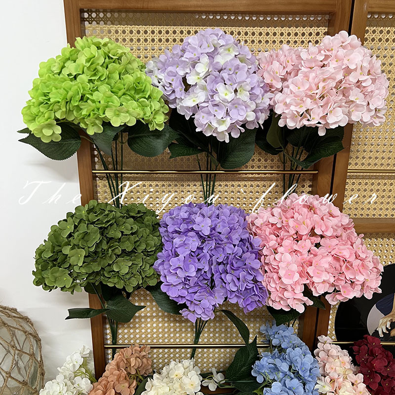 【模擬アジサイ】束キャンディアジサイ グリーン フレンチアジサイ 代替品 ウェディング フェイクフラワー 卸売|undefined