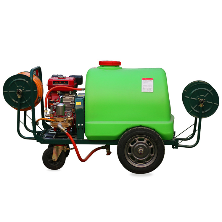大棚蔬菜杀虫打药机 手推式高压园林清洗机 果园玉米地卷管喷雾机
