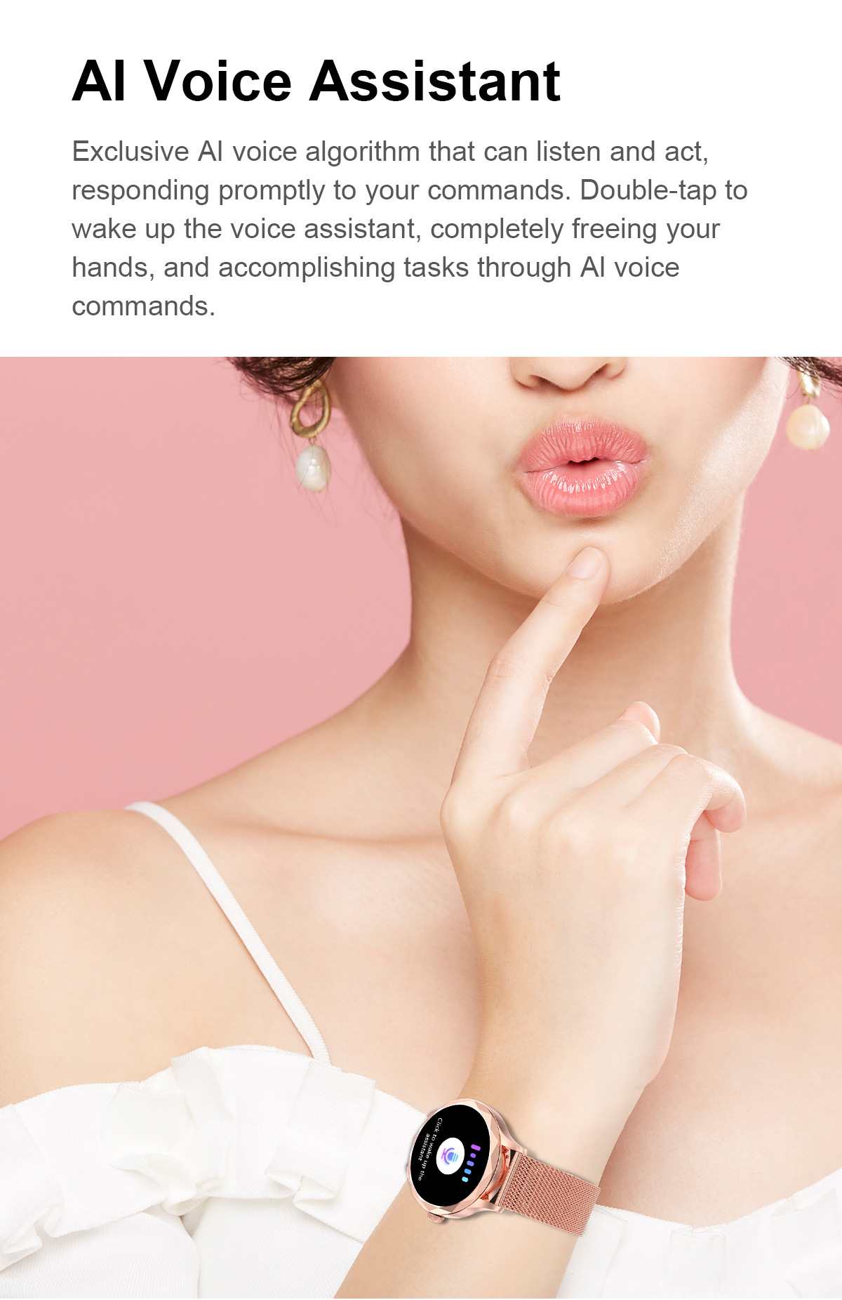 DT Diamond Smart Watch AMOLED Bluetooth Call Voice Assistant_voghion.com