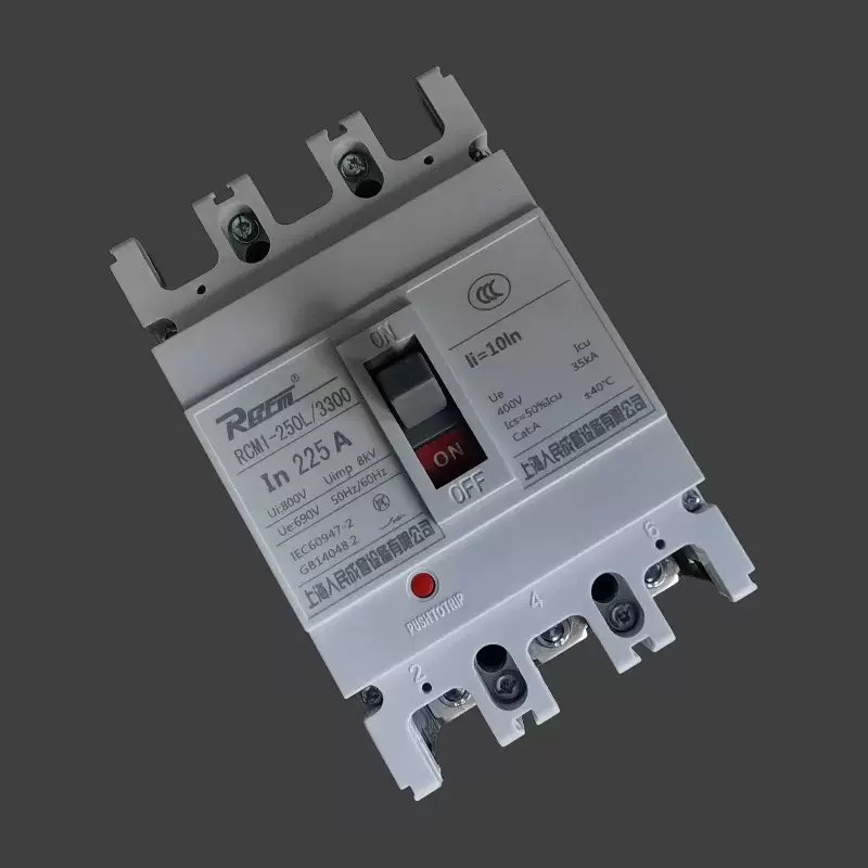 250A低压开关  塑壳断路器RCM1-250/3300  空气开关225A