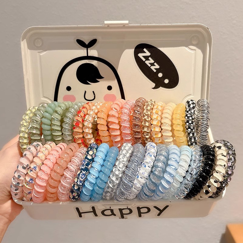 Cabeza de alta belleza cabello de cabello rosa cabello de teléfono anillo de goma banda de goma de alta elasticidad cabello de cabello de cabello