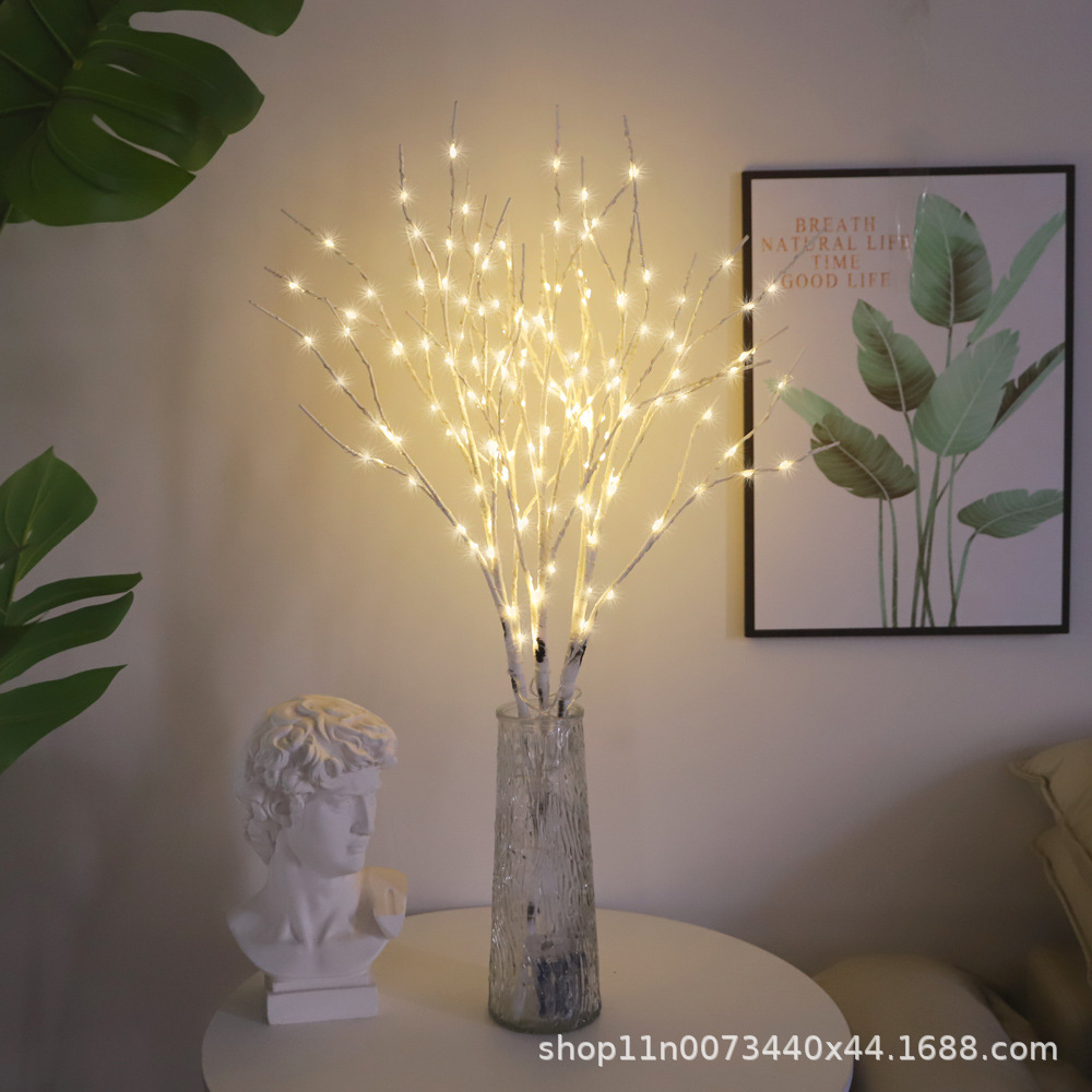 Simulation 50LED birch branch lights Home decoration creative glowing branch lights Christmas Halloween decoration lights 2