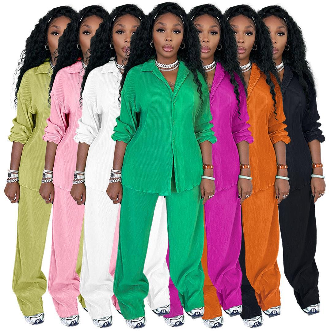 Women's Casual Solid Color Spandex Polyester Pants Sets display picture 4