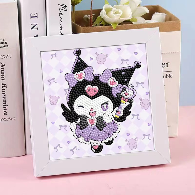 Diamante infantil DIY hecha a mano con material de marco paquete de dibujos animados Sanliou pegatinas de diamante regalo al por mayor pinturas de mampostería