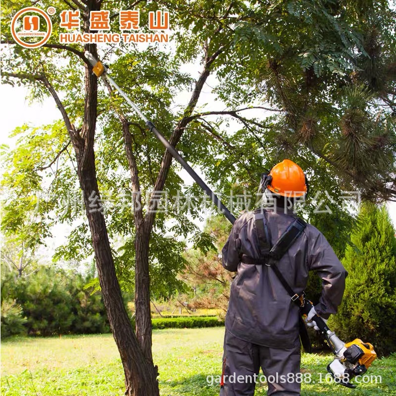 山东华盛高枝锯高枝油锯 可伸缩工作杆4.3米大功率QJB270汽油链锯