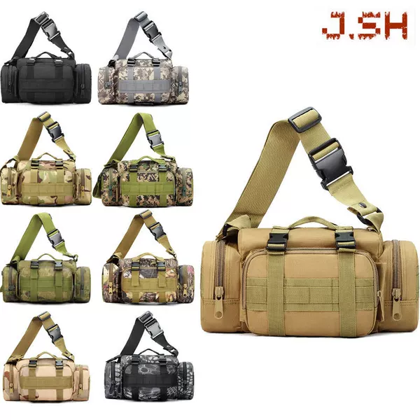 Camouflage Outdoor 3P Crossbody Waist Bag Handbag Military Fan Casual Sports Tactical Bag Shoulder Camera Backpack