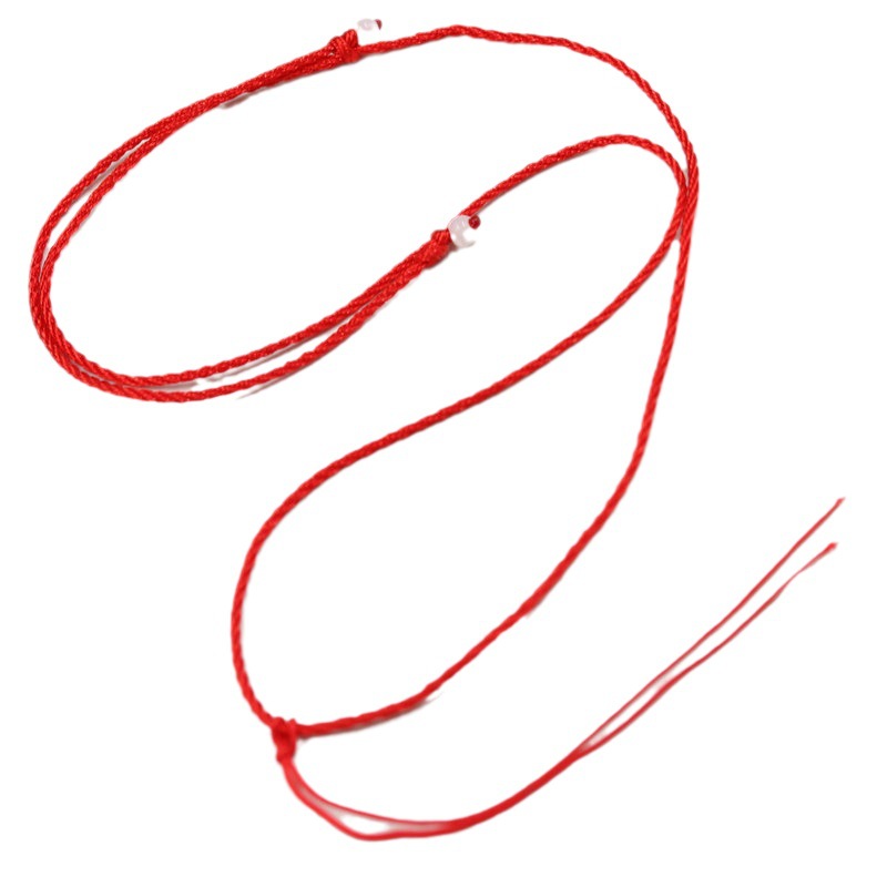 Cuerda colgante de jade de oro ajustable cuerda roja para hombres y mujeres cuerda colgante de jade tejida a mano de alta gama