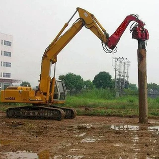 250挖机打桩机水泥桩钢板桩挖改打桩机全液压光伏打桩机