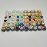 合金镀银双面彩钻方形直孔通孔diy串珠手机链挂件串珠笔隔珠配件