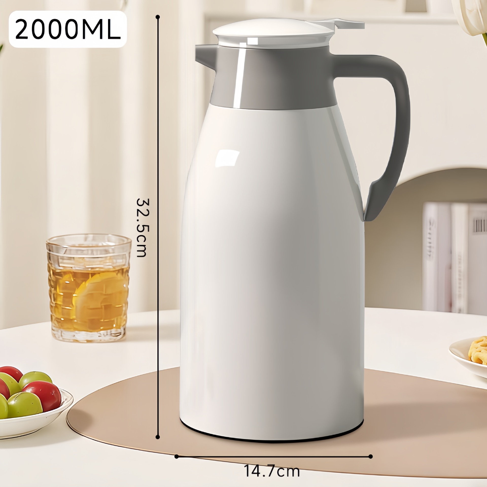 [일반모델] 2.0L 아이보리 화이트 [장기 온도 잠금 + 방폭 라이너]