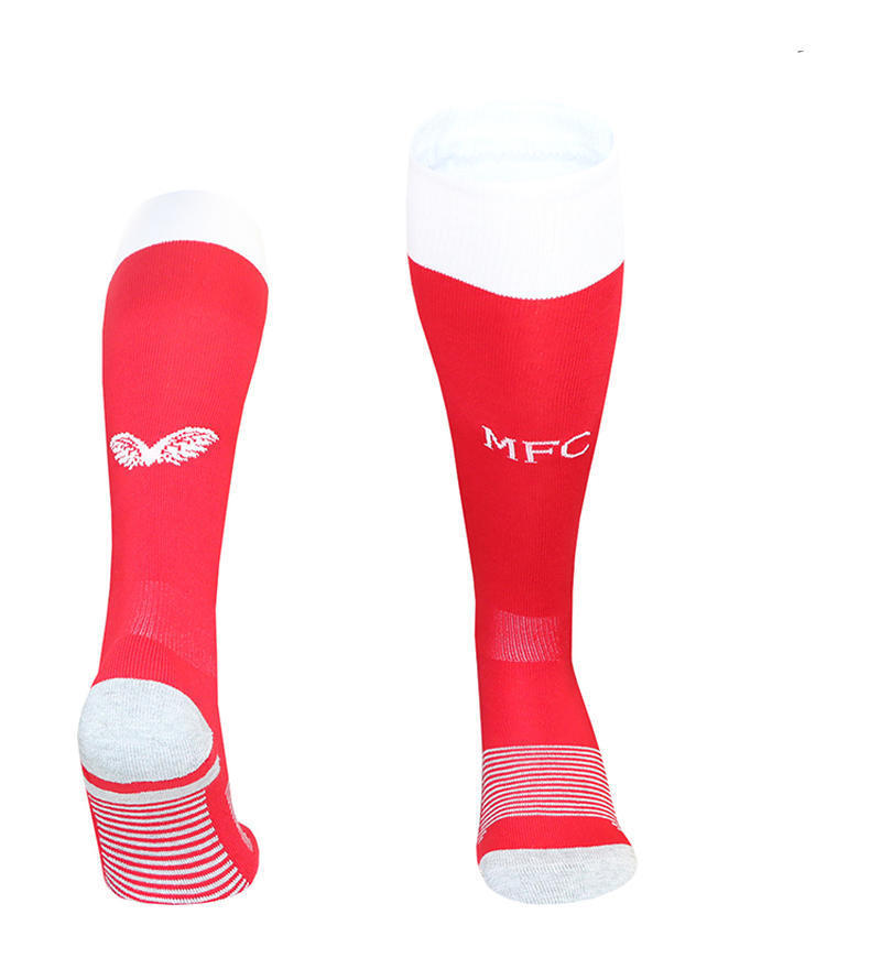 26 club tailandés Copa del Mundo calcetines de fútbol para hombres toallas profesionales sobre la rodilla antideslizante calcetines gruesas para adultos y niños