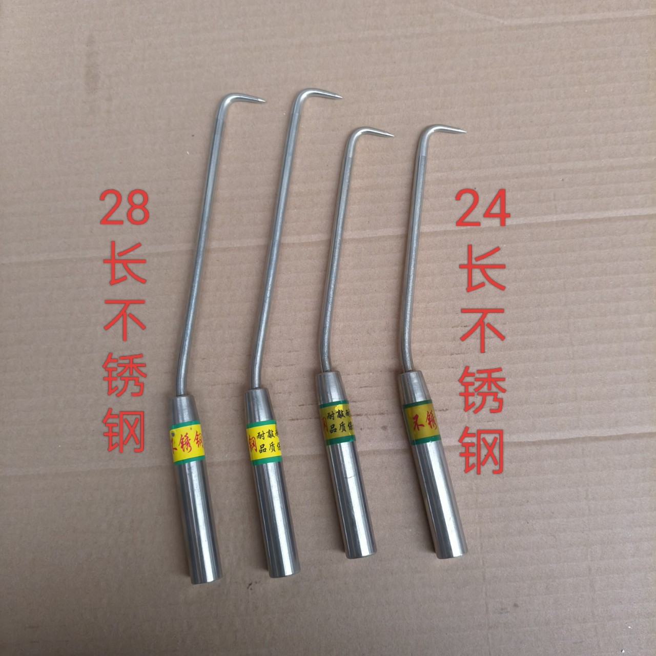 批发24 28长不锈钢扎钩 钢筋钩 钩子建筑工地扎丝钩