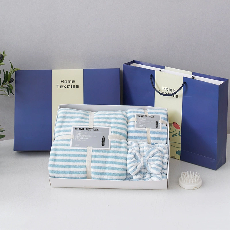 横纹三件套荷花礼盒兰