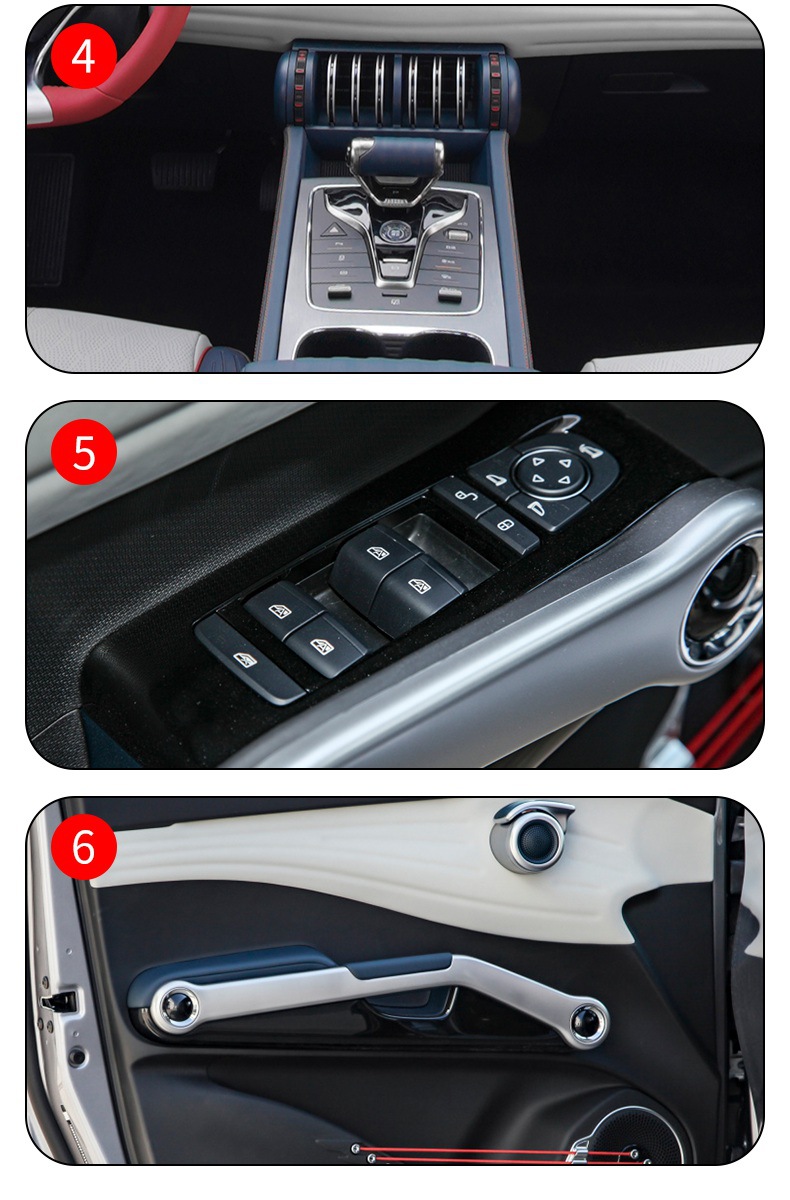 22-25 Byd Yuan Plus Car Interior Gear Shift Central Control Screen Instrument Panel Transparent Tpu Protective Film