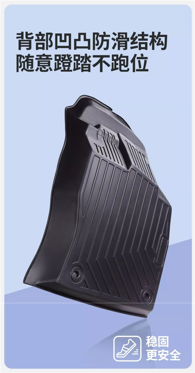 Full coverage TPE car floor mats, custom-fit for all models, suitable for both new and old cars