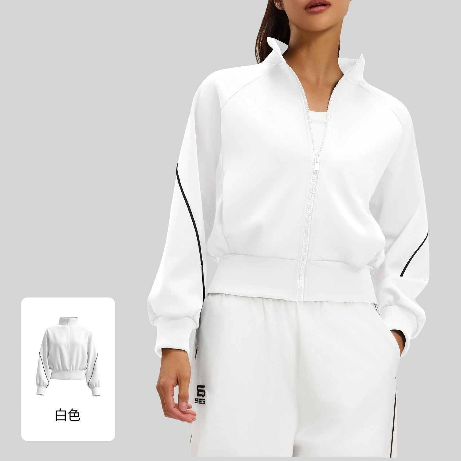 Деми-сезон флис обогревающий одежду для йоги, спортивная куртка, Slim Fit