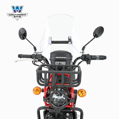 Motorcycle bumper – Muscle car Wolf suitable for Honda - transparent-5mm-thick-tempered-glue-38cm-high-tempered-glue-is-resistant-to-smashing