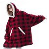 Maison Unisexe Style Simple Bloc De Couleur Plaid Polaire Poche Pyjama Ensembles display picture 6