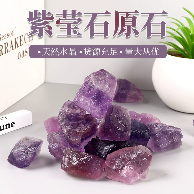 Organic natural ore with amethyst, ore sample