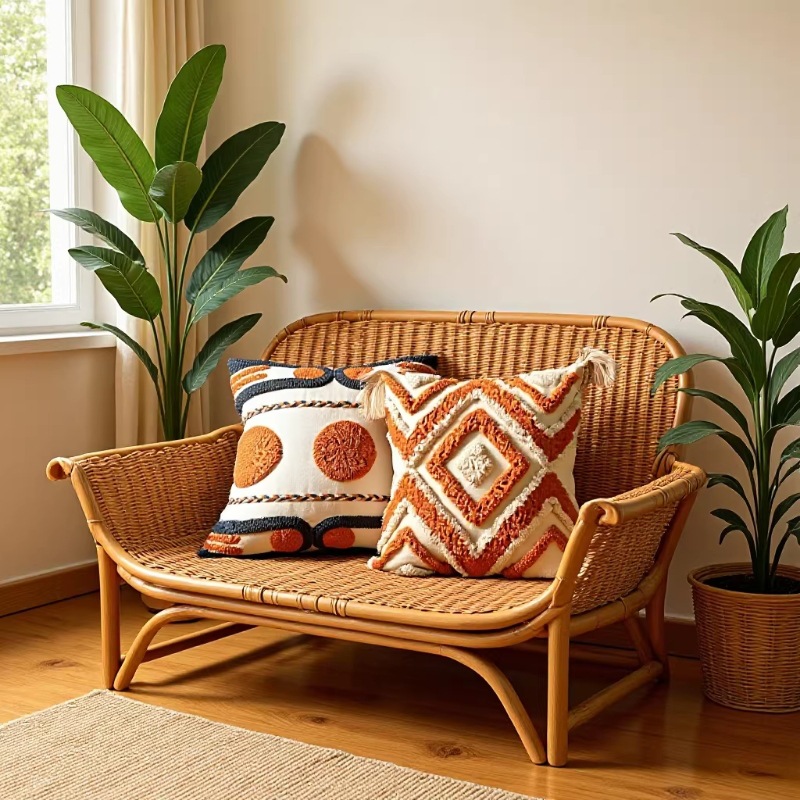 Modern Nordic Ins Style Moroccan Tufted Cushion Pillowcase for Living Room, Bedside, or Sofa