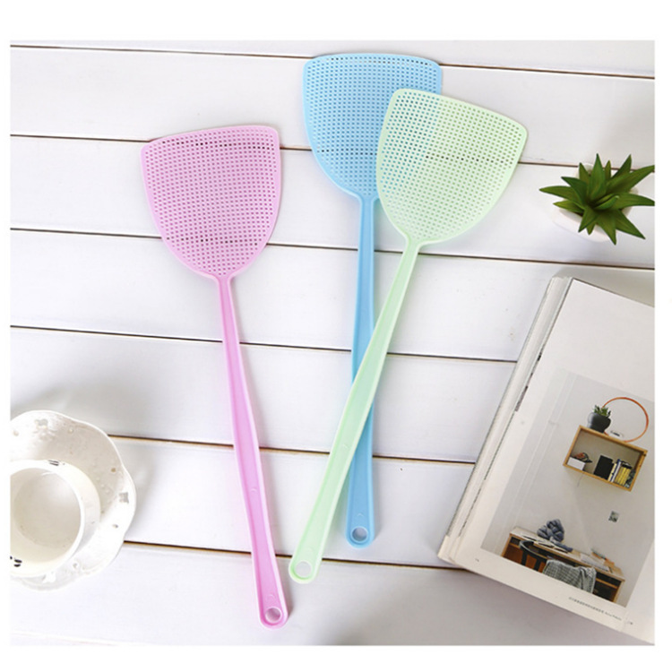 Amazon Plastic Fly Swatter, New Material for Home Use, Durable, Manual Extended Handle, Fly and Mosquito Swatter, Wholesale and Dropshipping