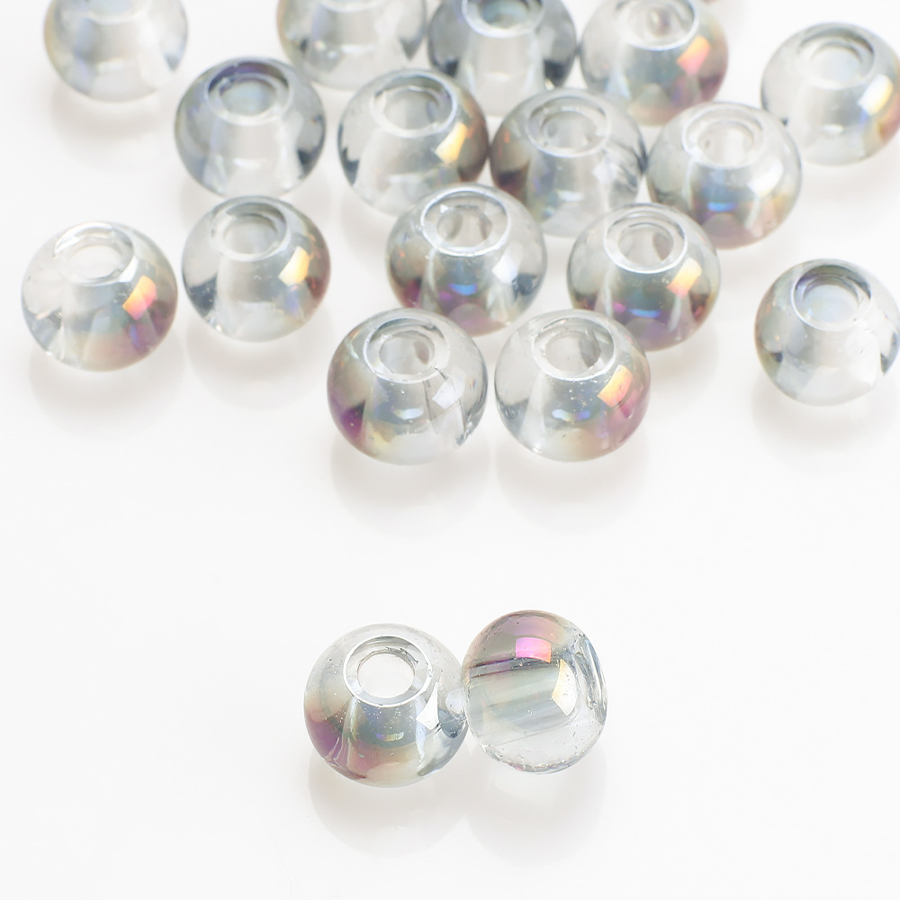 50 PCS/Package 8 * 10mm Hole 3~3.9mm Glass Round Beads display picture 8