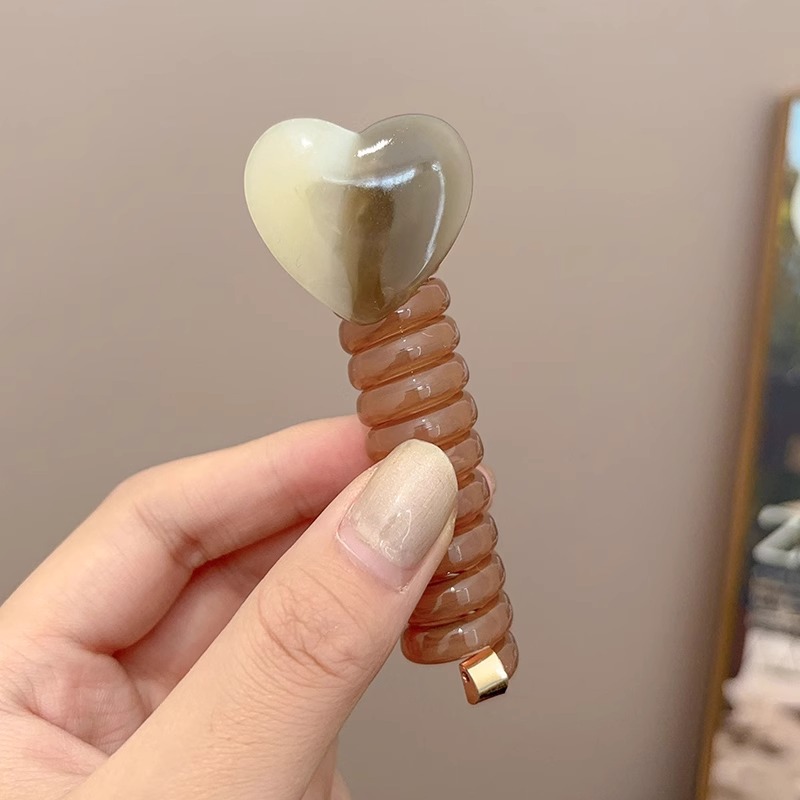 Hermosa niña amor burbuja trenzado artefacto de cabello de verano de alta elasticidad línea telefónica duradera bucle de cabello atado cabello