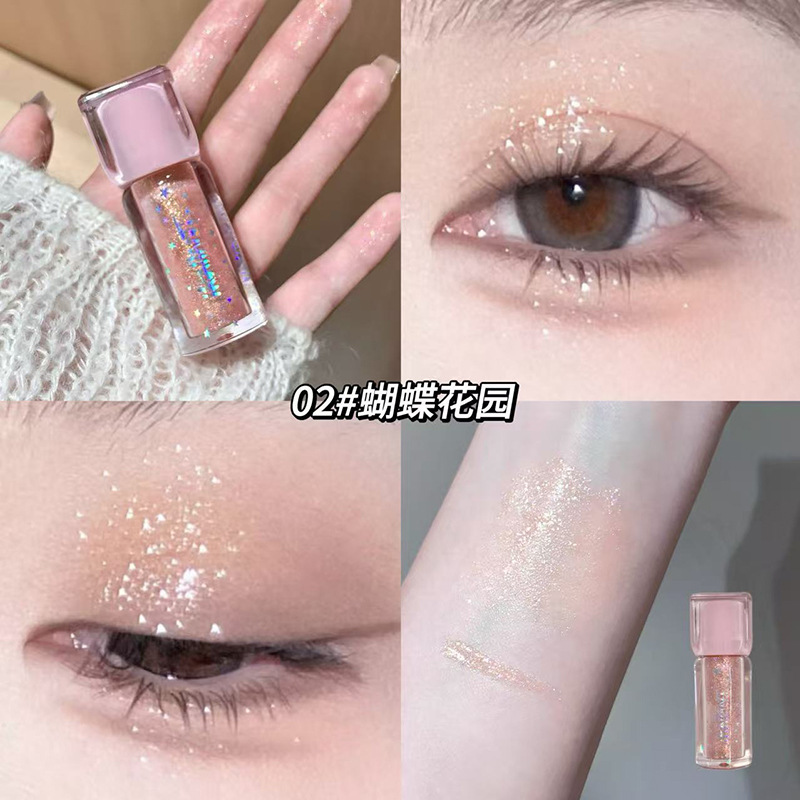 Ke Lauder Bright Galaxy Eyeshadow Liquid Perlas Flash fino Resplandor Exquisito Resplandor Lying Silkworm Eyes Brillante Sombra de ojos