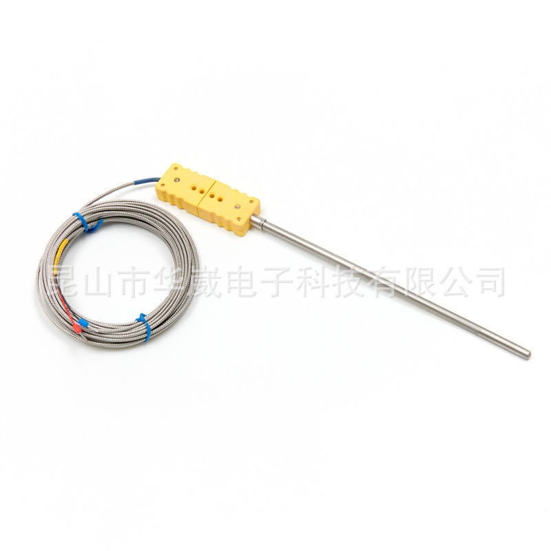 烧结炉热电偶高温感温探头光伏铠装插头感温线扩散炉热电偶K型