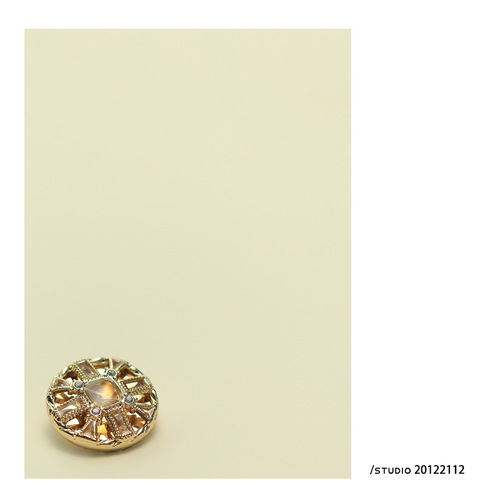 ESSTUDIO Hollow Diamond Button Small Fragrance European and American Style Button Metal Women's Suit Jacket Decorative Button