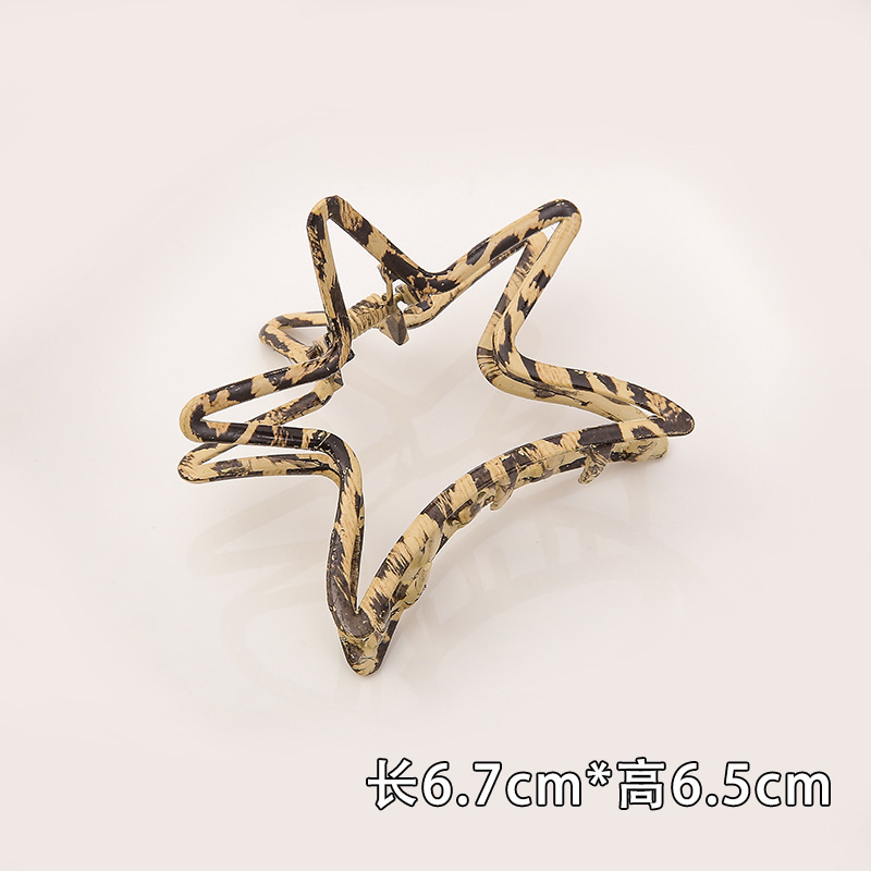 Internet celebridad clip de metal grande clip de tiburón japonés y coreano elegante temperamento espalda Cabeza pelo agarre de alto grado horquilla tocado