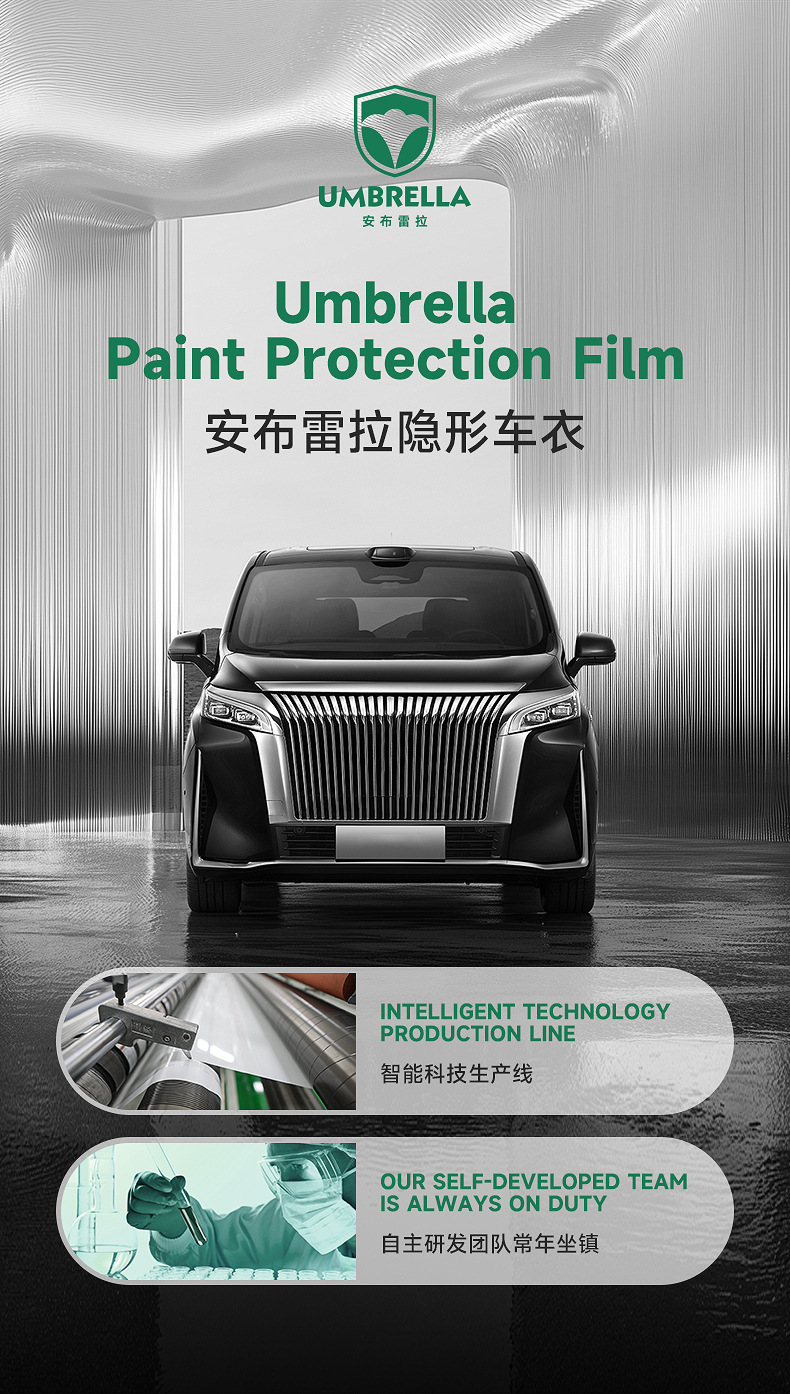 Tpu Invisible Car Cover, Car Paint Protection Film, Ppf, Self-Recovering, Anti-Scratch, Anti-Yellowing, Anti-Dirt, Transparent Protective Film