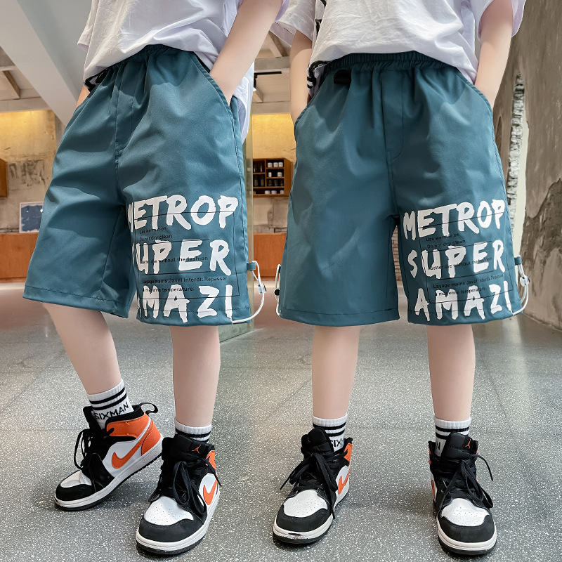Children's clothing boys 2021 new trouse...