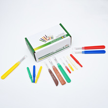 彩色开信刀小号塑料拆线刀便携式挑线器刺绣服装缝纫返工割线刀片