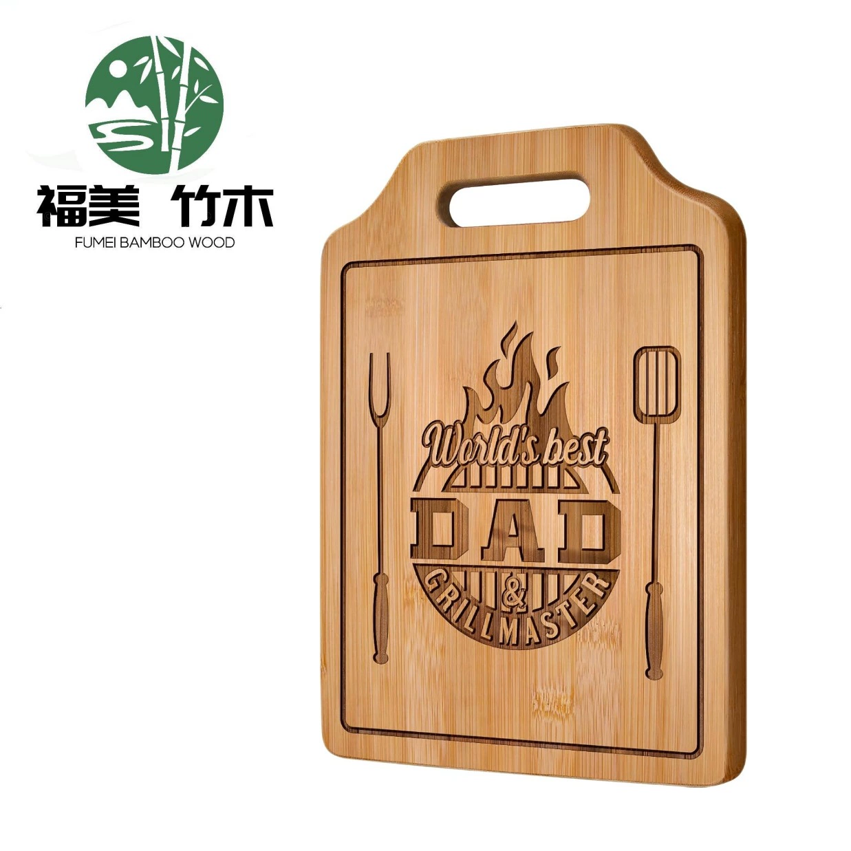 Трансграничная бамбуковая разделочная доска, бытовая разделочная доска из цельного дерева, кухонная разделочная доска, устойчивая к плесени, подарок на день отца Amazon
