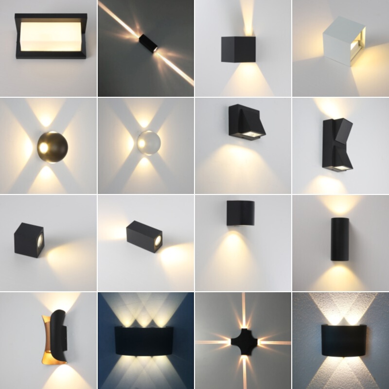Outdoor wall lamp waterproof double head aluminum outdoor villa door exterior wall lamp balcony cross wall lamp Outdoor wall lamp waterproof double head aluminum outdoor villa door exterior wall lamp balcony cross wall lamp