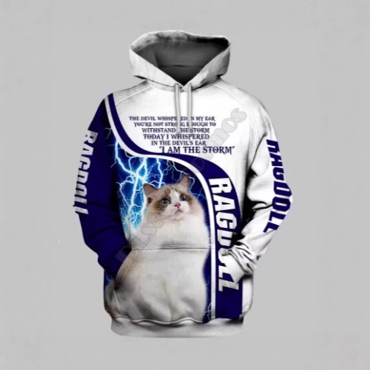 Bull Terrier 3D Hoodie Printed Pullover Men's and Women's Fun Sweatshirt Fashionable