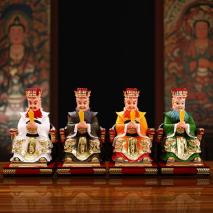 Four Sea Dragon Kings Buddha Statue for Home Living Room Worship Ornament Temple East Sea Dragon King West Sea Dragon King Statue