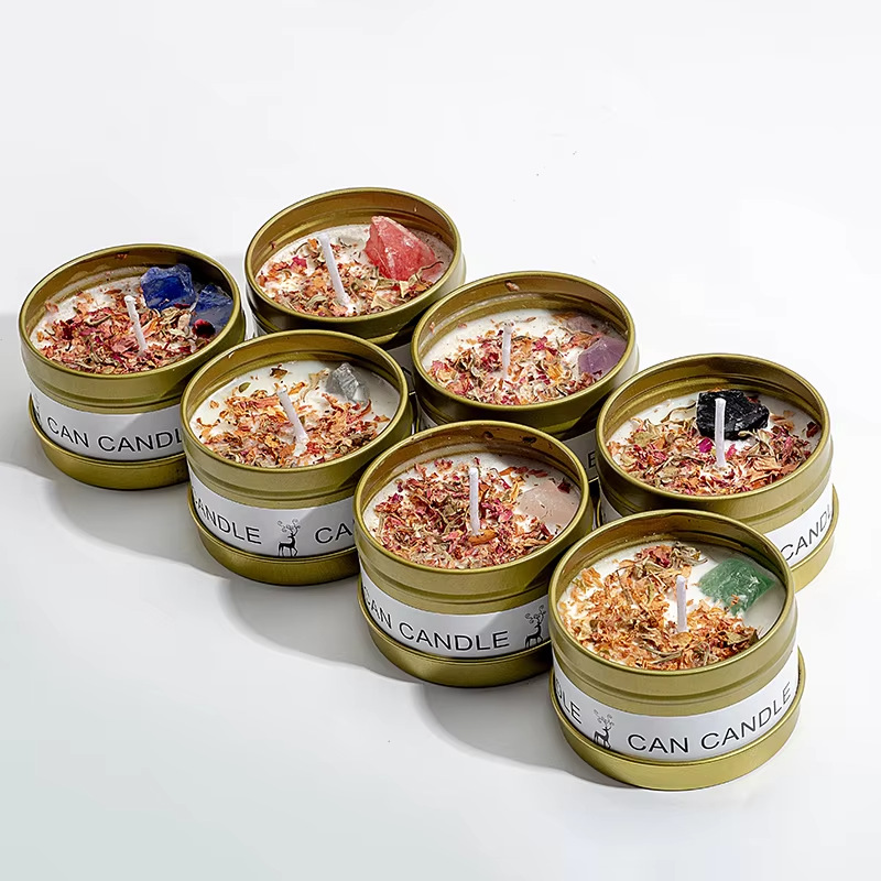 Mayorista transfronteriza plata y oro caja de hierro lata de bananas taza de vinos de vinos de vinos de bodas hotel regalo de mano fragancia de velas