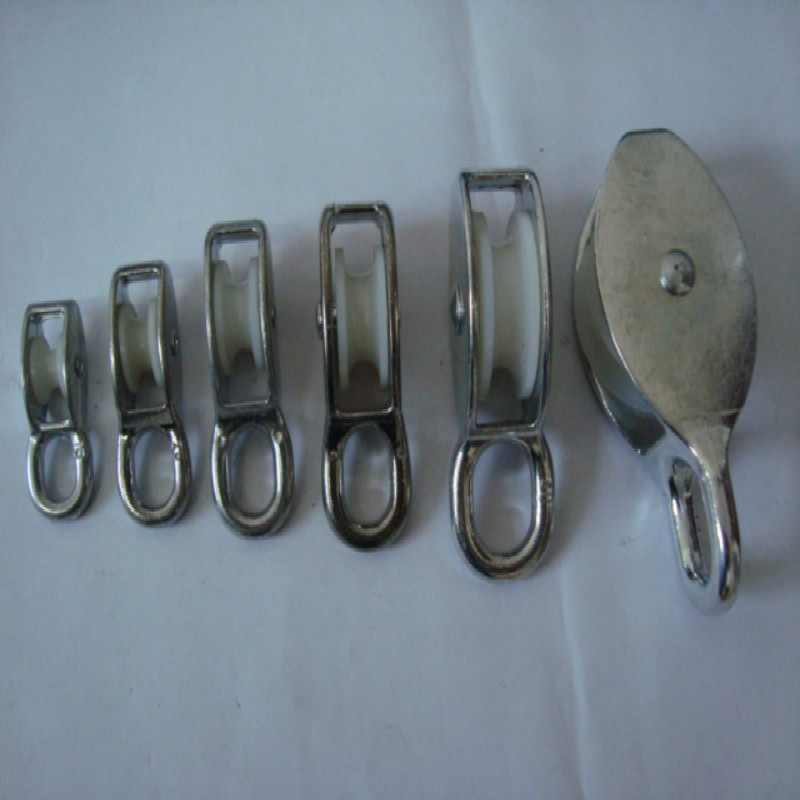 厂家供应锌合金小滑轮尼龙小滑车双耳朵滑轮规格齐全还