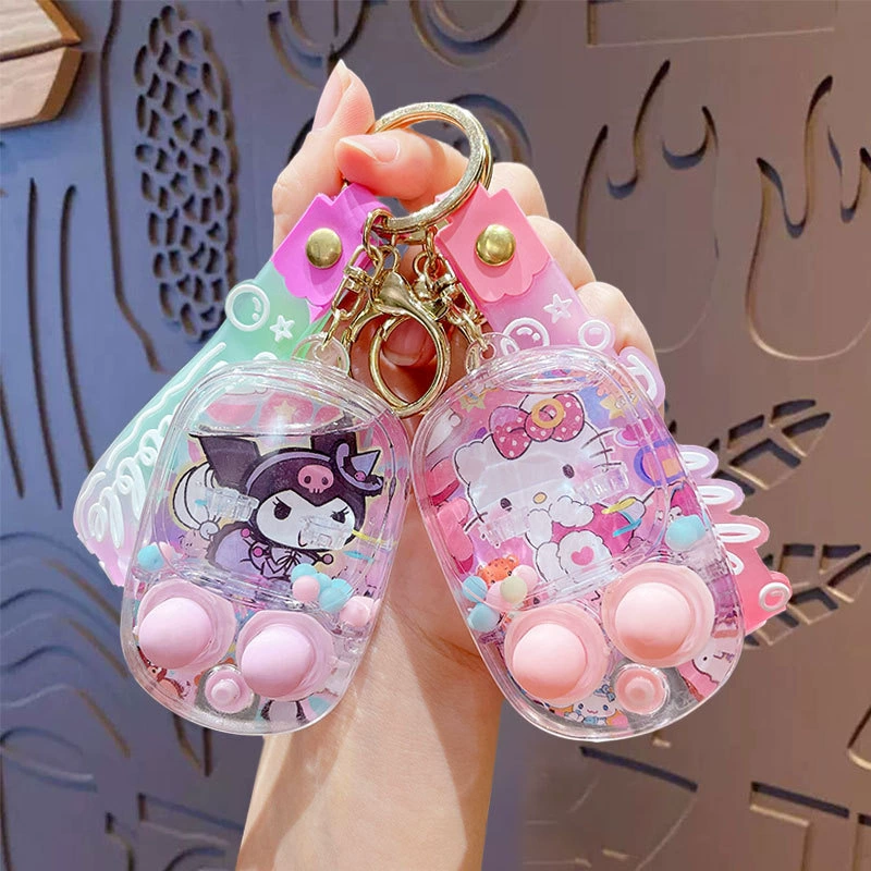 Брелок (Sanrio) Игрушка Water-Play Cartoon, милый аксессуар к рюкзаку, антистресс, 4 × 2 × 4,5 см